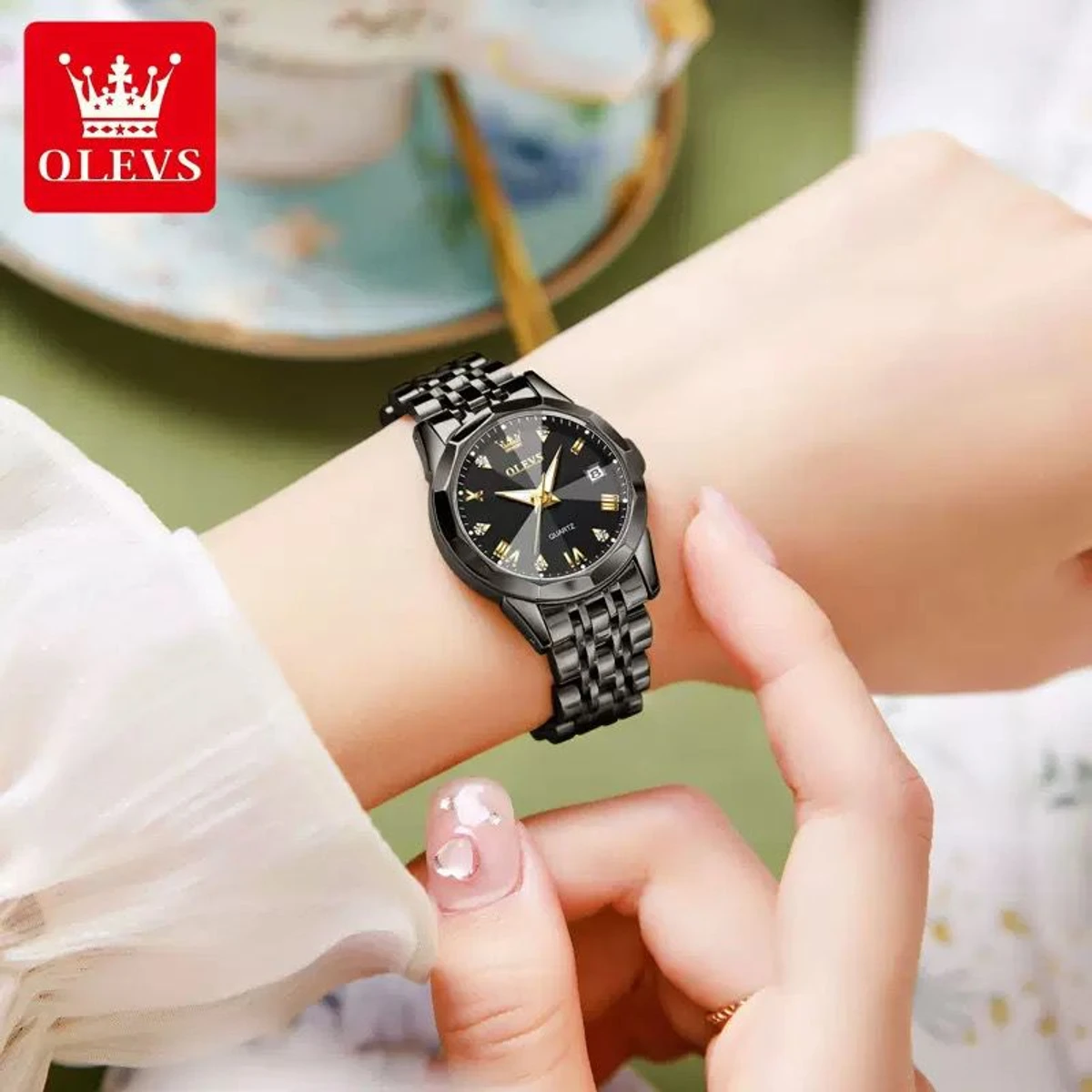 WOMAN KASARUL নতুন ডিজাইনের মেয়েদের জন্য ঘড়ি BLACK