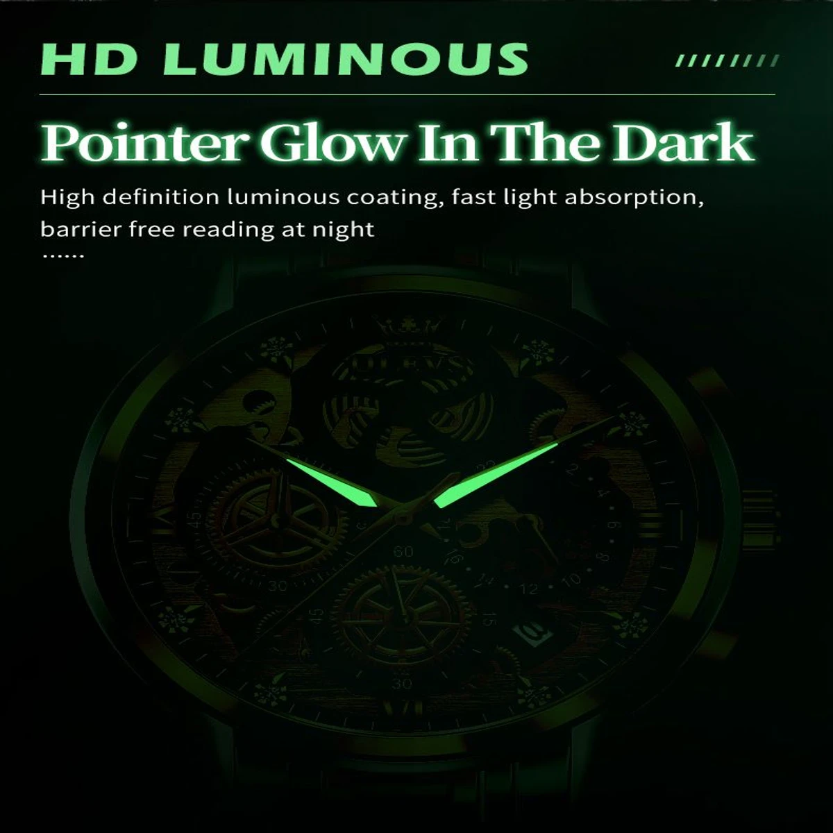 3352 OliveZ MAZ নতুন ডিজাইনের পুরুষদের জন্য ঘড়ি SILVER GOLDEN BLACK