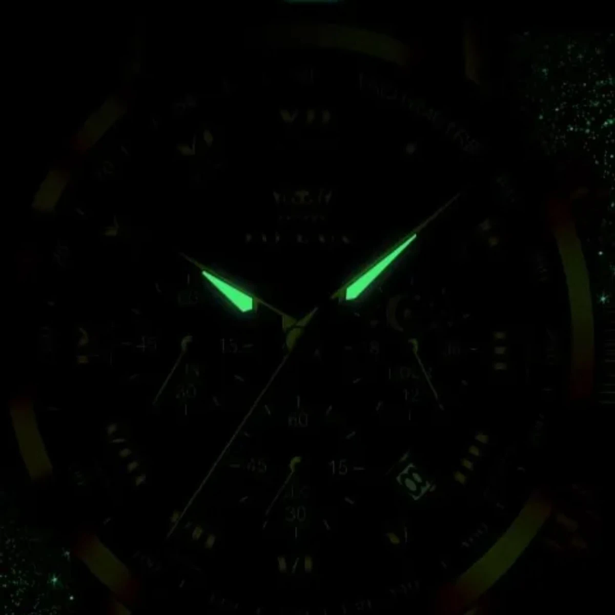 PRO 754 পুরুষের জন্য নন মেকানিক্যাল  ঘড়ি SILVER GOLDEN BLACK