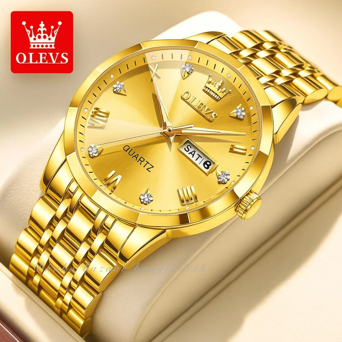 OliveZ নতুন ডিজাইনের পুরুষদের জন্য ঘড়ি GOLDEN